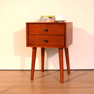 Nightstand With 2 <b>Drawers</b> <b>Small</b> Side Table With Storage Seadrifte - Product Image 1