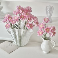 Fleur de lotus en soie de haute qualité pour la décoration intérieure, arrangement floral pour pièce témoin, matériel floral miniature, accessoires de photographie de mariage