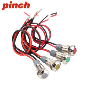 ไฟแสดงสถานะโลหะแบบหนีบ 6 มม. 6V IP65 กันน้ำ พร้อมขั้วต่อสายไฟ - Product Image 4