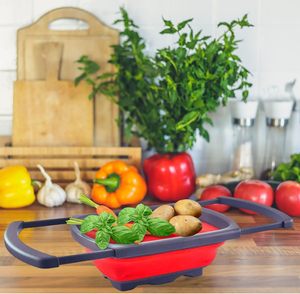 Colador de Silicona Plegable, Coladores y Escurridores de Cocina, Utensilios de Cocina, Tabla de Cortar para Carne, Verduras y Frutas - Product Image 2