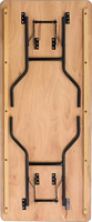 Table pliante rectangulaire en bois de contreplaqué de Banquet d'hôtel de meubles commerciaux de haute qualité pour des événements de noce