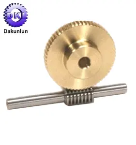 Gear Worm Customized Precision CNC Metal Worm Shaft Brass Worm Gears