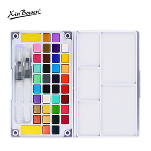 Xin Bowen Haute-fin Et Exquis Solide Peinture Ensemble Avec Pinceau à L'eau 12-18-24-36 Couleur Enfants Pour L'eau Couleur Art Peinture - Product Image 4