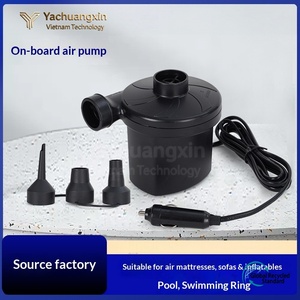 Portable Electric Air Pump Black Plastic With Hose And Plug For Car Washing <b>Pet</b> <b>Bathing</b> Camping All Seasons Use - Product Image 2