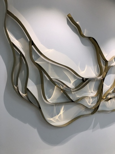 Arte Murale Moderna <span class=keywords><strong>in</strong></span> <span class=keywords><strong>Metallo</strong></span> Astratto, Decorazione per la Casa, Ornamento per Hotel, Esposizione per Vetrine, <span class=keywords><strong>Scultura</strong></span> <span class=keywords><strong>in</strong></span> Acciaio Inossidabile per Interni - Product Image 3