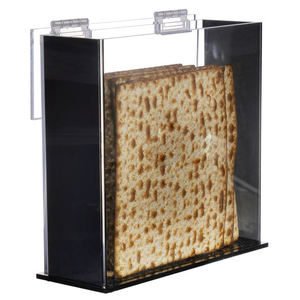 Judaica Lucite support de boîte de Matzah en marbre sur pied boîte à biscuits en acrylique - Product Image 2