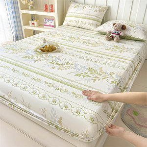 Nhà Máy Bán Buôn Tùy Chỉnh 100% Bông In Duy Nhất Nệm Bảo Vệ Với Đàn Hồi Cao Ban Nhạc Thiết Kế Được Trang Bị Trải Giường - Product Image 1