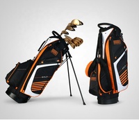 Bolsa de soporte de golf con logotipo personalizado impermeable de nailon OEM más vendida, peso ligero, precio de fábrica
