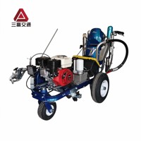 Máquina de Pintura para Señalización Vial SW-9L, de Empuje Manual y Pulverización en Frío, para Contratistas de Marcado y Mantenimiento de Pavimentos