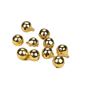 Cloche en cuivre électroplaqué pour animaux de compagnie, or et argent, 6 mm à 20 mm, accessoire artisanal en métal, décoration de Noël, Nouvel An, Halloween - Product Image 1