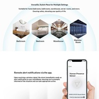 Capteur de présence humaine ZigBee Graffiti Home avec contrôle par application et système d'authentification Wi-Fi