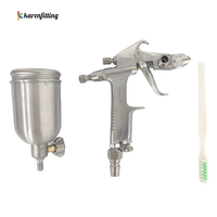 Pistol Semprot Daya Tinggi F-2 0.5mm Gravity Feed Touch-Up Industri Tekanan Tinggi Pneumatik Pistol Semprot Udara Bodi Paduan Logam Daya Tahan Lama