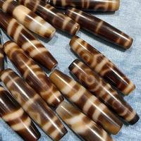 Perles Dzi jaunes, pierres tibétaines, perles d'agate de 60 mm, Dzi à 9 yeux, pierres précieuses en onyx pour la fabrication de bracelets