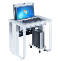 Table de formation sans papier au design moderne avec compartiment ignifuge pour mini-PC dissimulé, idéale pour les bureaux scolaires et informatiques