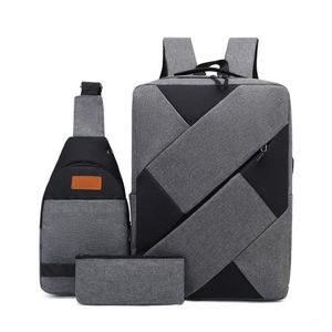 Mejora tu Estilo con la Última Mochila Crossborder Trio 2023 de Gran Capacidad con Carga USB, Versátil para el Trabajo y los Viajes - Product Image 3