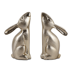 Fermalibri a Forma di Coniglio in Metallo, Accessori Decorativi per Casa e Ufficio, Fermalibri Moderni a Forma di Animale per Arredamento Biblioteca - Product Image 2