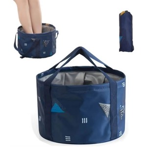 Muestra Gratis: Bañera Plegable de 14L para Pies con Asas para Niños, Cubeta Portátil para Pedicura y Spa de Pies para Viajes - Product Image 1
