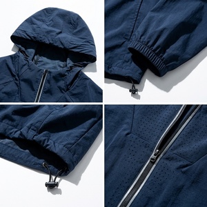 Chaqueta Cortavientos Personalizada con Logotipo para Hombre, Chaqueta Impermeable de Nailon con Capucha, Chaqueta Anorak para Exteriores, Venta al por Mayor TKAN9105 - Product Image 4