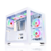 Boîtier PC Micro ATX personnalisé, boîtier de jeu, châssis de PC gamer, boîtier de bureau, boîtier d'ordinateur en verre trempé