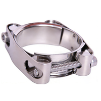 Collier de serrage super robuste en acier inoxydable 304ss à double boulons et double bande pour tuyau