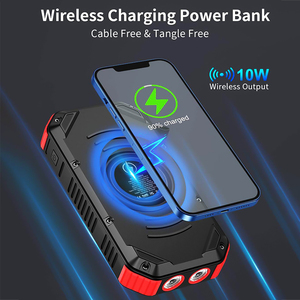 ES983S chargeur solaire sans fil de haute qualité banque d'alimentation 30000 mah chaud 2022 nouveau avec chargeur sans fil powerbank avec flash - Product Image 4
