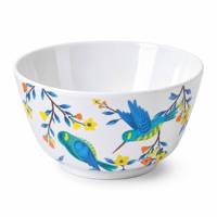 Service de vaisselle en mélamine motif oiseaux bleus, assiettes et bols à motif floral, vaisselle incassable de qualité alimentaire, vente en gros, export Chine