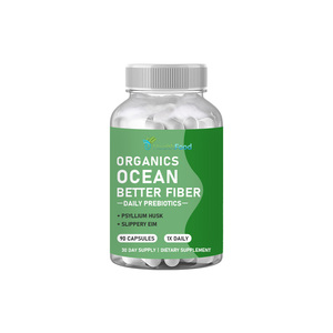 Cápsulas de Fibra Ocean Better de Marca Privada, Cáscara de Psyllium, Promueve la Digestión, Nutre el Microbioma y las Bacterias Intestinales - Product Image 1