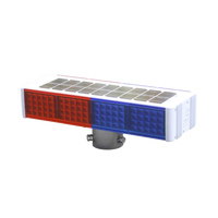 Feux de signalisation routière clignotants à LED rouge et bleu de haute qualité Maxroad MR-SLL104, solaires, en ABS, protection IP65, haute intensité