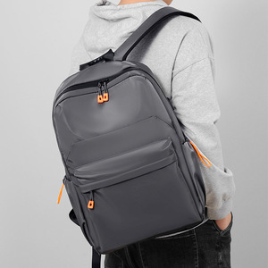 WeiYaLu Men's Casual <b>Backpack</b> <b>Large</b> Capacity Laptop Compartment Business Commuter School Bag Gray Black - Product Image 2