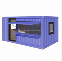 Magasin préfabriqué modulaire, magasin mobile, remorque, conteneur préfabriqué personnalisé de 20 pieds, 40 pieds, café