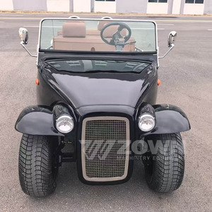 Voiture électrique vintage classique, buggy à 4 roues, carrosserie en acier, batterie au lithium, véhicule de loisirs - Product Image 1
