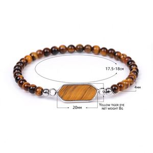 Iron Trendy <b>Bracelet</b> Natural Stone Expert In-house Production Quick Lead Time Holiday Gift Unisex Bulk Vacuum Plating Standard - Product Image 1