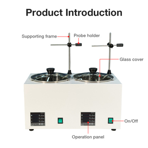 เครื่องกวนสารแบบแม่เหล็กดิจิตอลรุ่นใหม่ พร้อมแท่นทำความร้อนแบบ 2 ช่อง และอ่างน้ำควบคุมอุณหภูมิได้ สำหรับใช้ในห้องปฏิบัติการ - Product Image 5