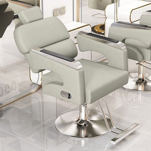 Chaise de coiffure inclinable nouvelle conception en cuir synthétique, réglable en hauteur, pour salon de coiffure - Meilleure vente - Product Image 4