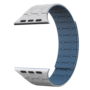 <span class=keywords><strong>Bracelet</strong></span> <span class=keywords><strong>de</strong></span> montre en silicone à double aimant puissant à libération rapide, look attrayant, pour <span class=keywords><strong>Apple</strong></span> <span class=keywords><strong>Watch</strong></span> Ultra 49 mm, 45 mm, 46 mm, 42 mm - Product Image 3
