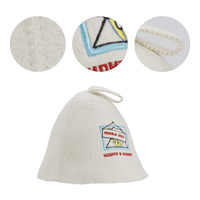 Gorro de Sauna de Lana Natural Premium al por Mayor, Gorro de Lana Pura para Sesiones Clásicas de Spa y Banya