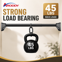 ARODDY Tringle à rideau robuste sans perçage 32 mm, 47,2-94,5 pouces, en acier au carbone, anti-affaissement, brevetée, vente directe usine, OEM ODM