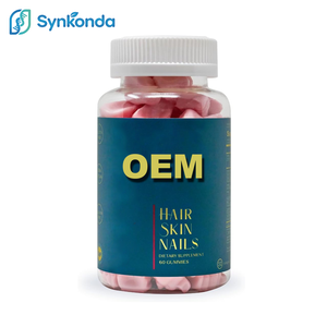 Bonbons gélifiés biologiques sans gluten, végétaliens, à la biotine et aux vitamines pour les cheveux, la <span class=keywords><strong>peau</strong></span> et les ongles, pour femmes et hommes, favorisent une croissance des cheveux plus rapide et des ongles plus forts - Product Image 1