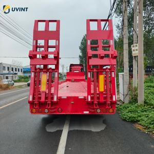 Rimorchi per autocarri commerciali a letto basso a 8 assi 100 tonnellate di capacità semirimorchio per trasporto di Container da carico rimorchio a pianale basso - Product Image 6