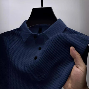 Camisa Polo de Lujo <span class=keywords><strong>para</strong></span> Hombre, de Poliamida y Elastano, Manga Corta, Secado Rápido, Anti-Pilling, Casual, de Negocios, Color Sólido, Corte Ajustado - Product Image 4