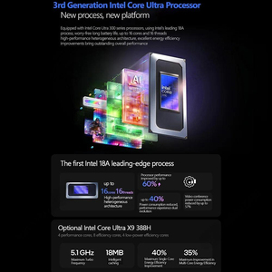โน้ตบุ๊กเกมมิ่งสำหรับธุรกิจและส่วนตัวรุ่นใหม่ล่าสุดปี 2026 XiaoXin Pro 16GT Ultra5-338H/Ultra X9-388H หน่วยความจำ 32GB ความจุ 1TB หน้าจอ 16 นิ้ว ความละเอียด 2.8K ตัวเครื่องโลหะ พร้อม SSD - Product Image 4