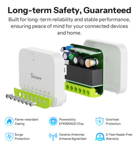 Interruptor Inteligente Sonoff MINI-ZB2GS, Interruptor <span class=keywords><strong>de</strong></span> <span class=keywords><strong>Luz</strong></span> Zigbee <span class=keywords><strong>de</strong></span> 2 Canales para el Hogar, Temporizador, Control Remoto Ewelink, Interruptor WiFi, Domótica Sonoff - Product Image 5
