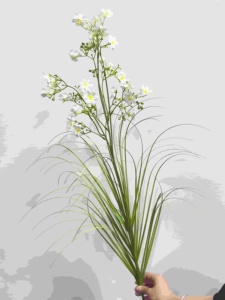 人工シルク製シングルステムダフネフラワー、家庭用、結婚式用、UV耐性、難燃性、屋内装飾植物 - Product Image 3