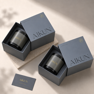 Vela Aromática de Lujo AIKUN con Logotipo Personalizado, Vela Perfumada de Cera de Soya con Etiqueta Privada para Relajación en el Dormitorio - Product Image 1