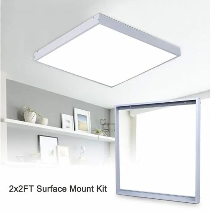 2x2 2x4 ft Square Slim Frame Flat Backlit 600x600 Indoor Light 60x60 led light panel