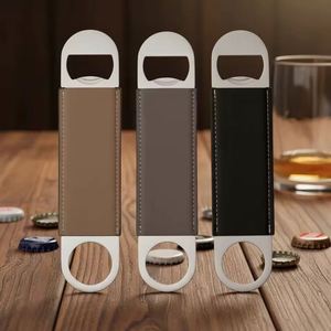 PU Leather Bottle Opener Groomsmen <b>Gift</b> Men Customized Party Souvenir Stylish Tool Dad Wedding Party Favor Welcome <b>Gifts</b> Modern - Product Image 3
