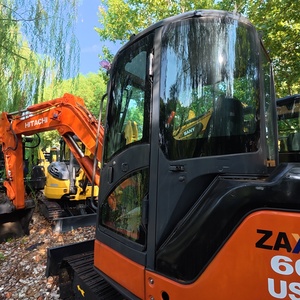 Low Working Hours, High-quality Landscaping, 6-ton Hitachi ZX60USB Used <b>Mini</b> Tracked Excavator - Product Image 3