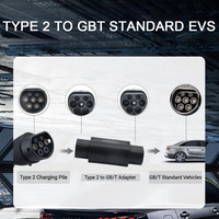 Adaptateur YIXIN personnalisable de type 2 à GBT 16A 32A 7KW 22KW Adaptateur de chargeur de voiture électrique de type 2 Prise GBT pour voiture électrique chinoise GBT