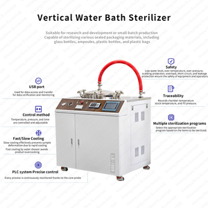 Industriële verticale waterbad autoclaaf retort pot zak zakje glazen fles blikjes huisdierenvoer sterilisatiemachine - Product Image 2