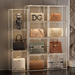 スニーカーボックス透明プラスチック積み重ね可能カスタマイズアクリル靴ボックス - Product Image 2